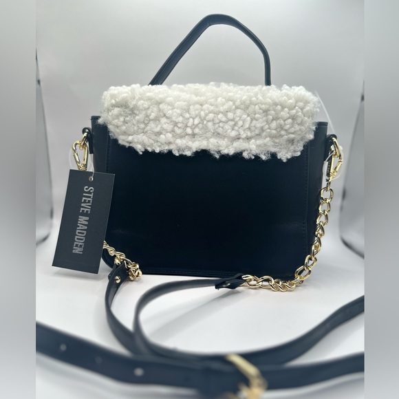 STEVE MADDEN SHERPA CROSSBODY BAG NWT - Picture 3 of 13